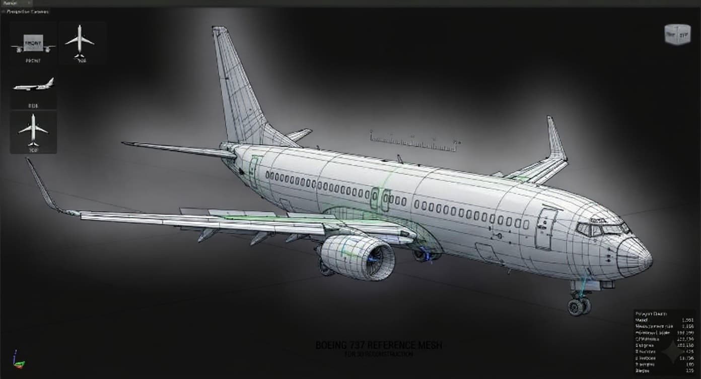 3d model airplane
