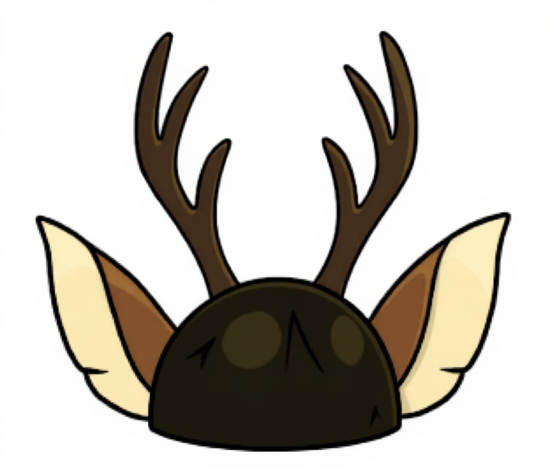 antlers and leaves