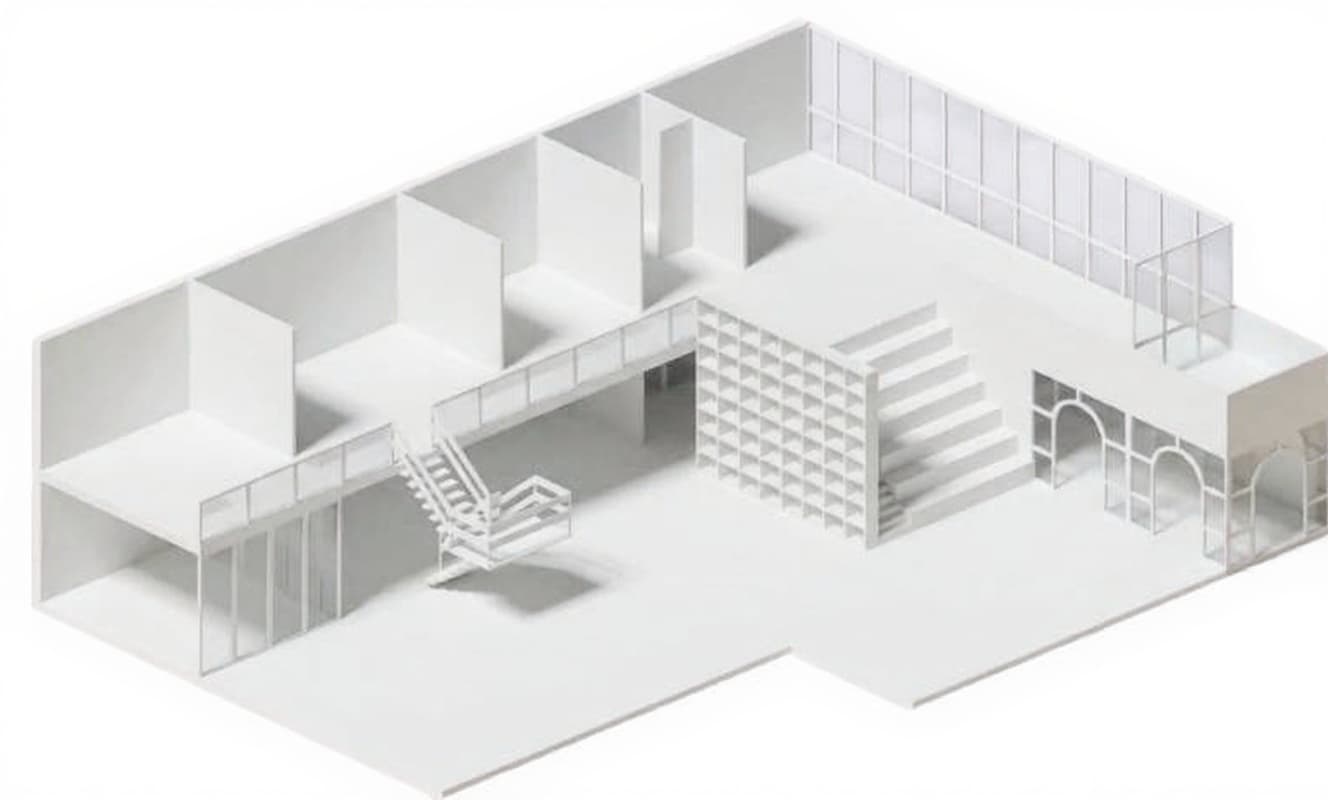 white architectural model