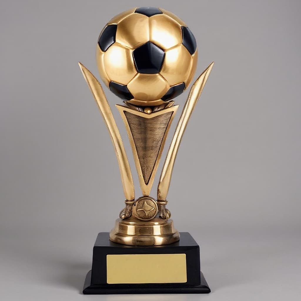 gold soccer trophy