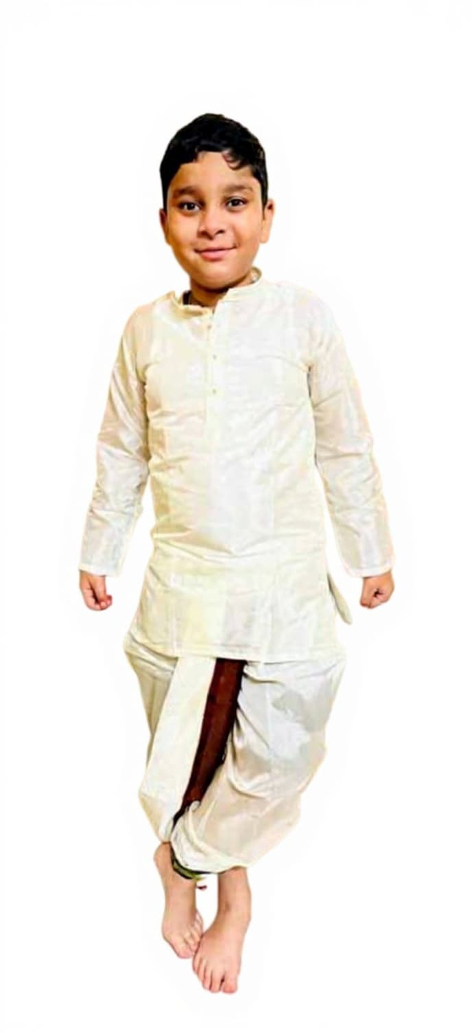 boy in white