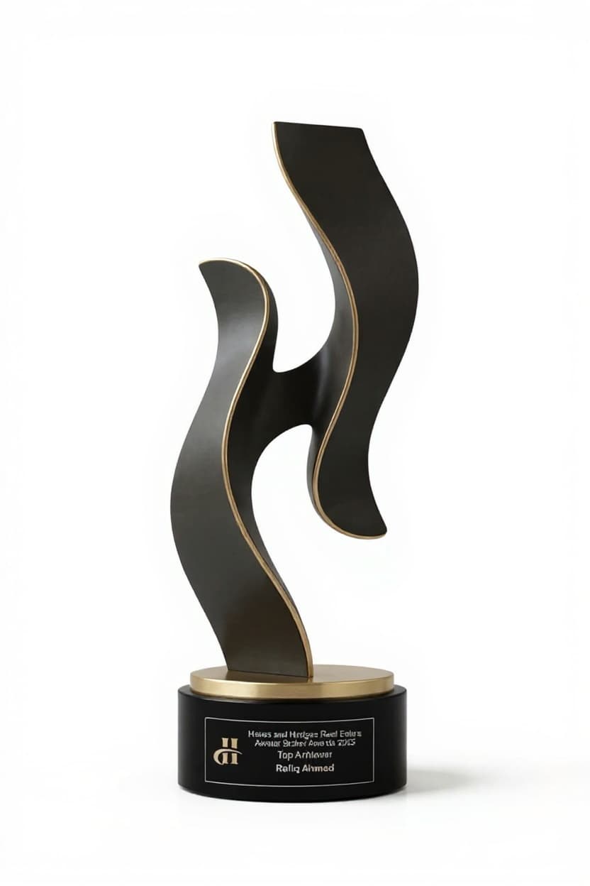 abstract metal sculpture