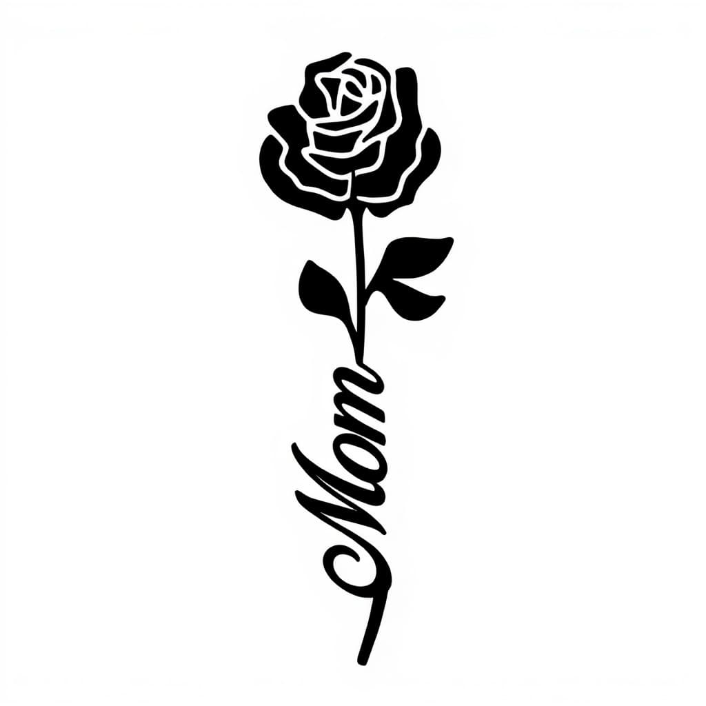 black rose stem
