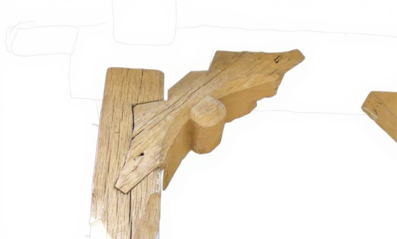 wooden corner bracket