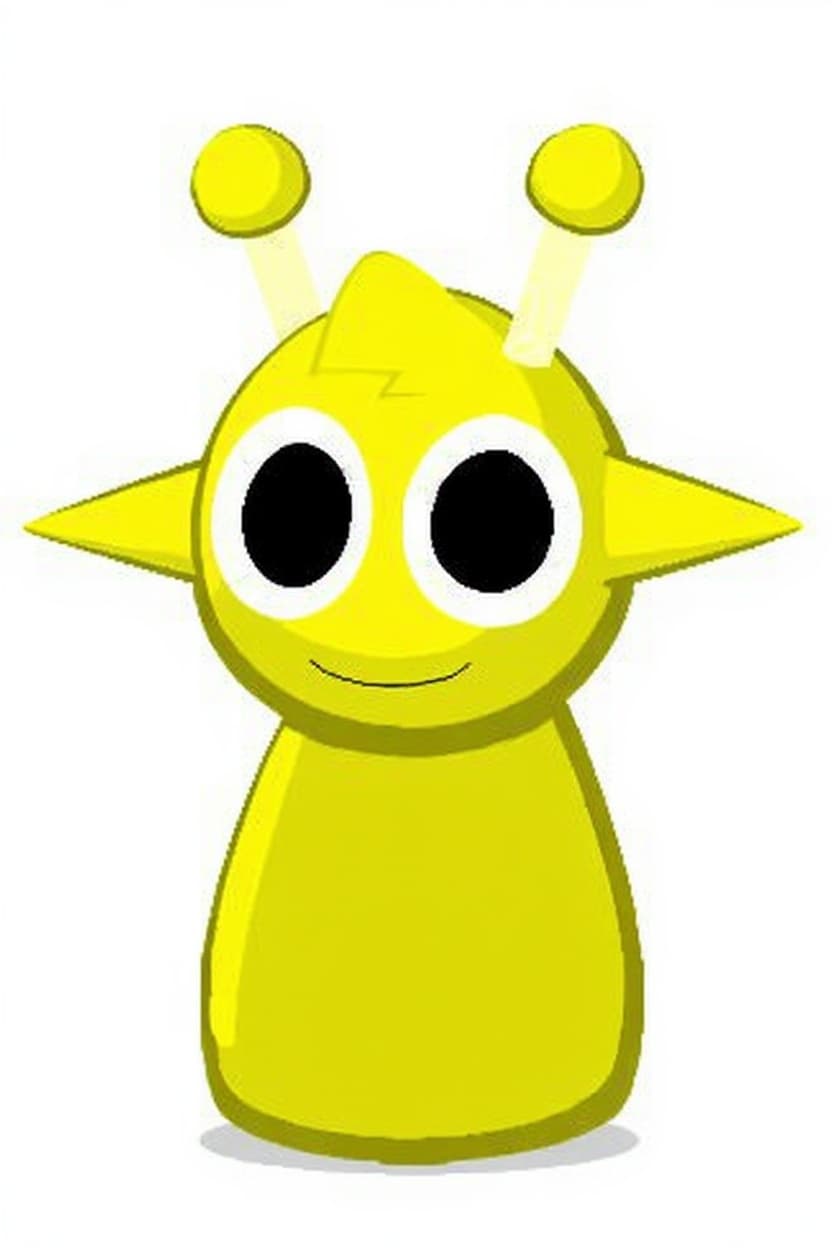 yellow toy alien