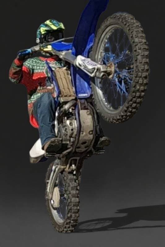 motorcycle wheelie