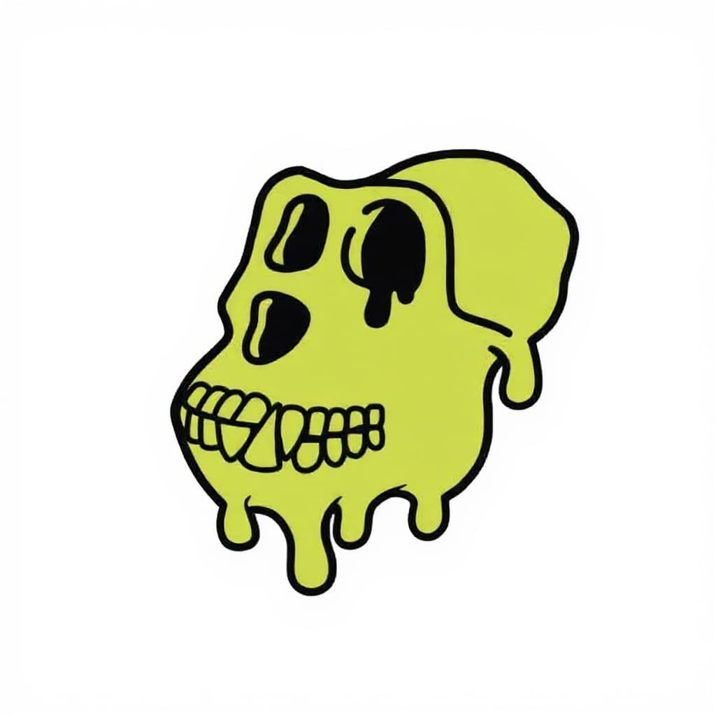 green slime skull