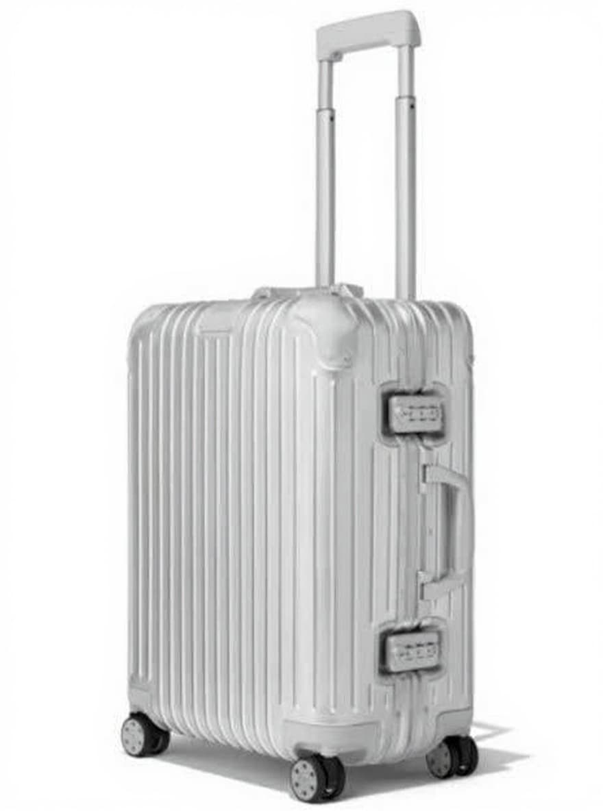 white suitcase