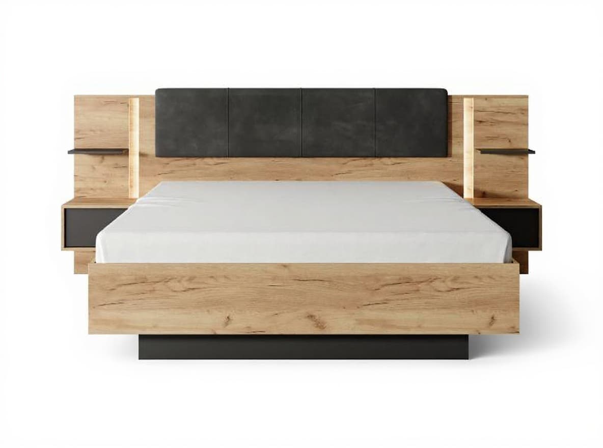 wooden bed frame