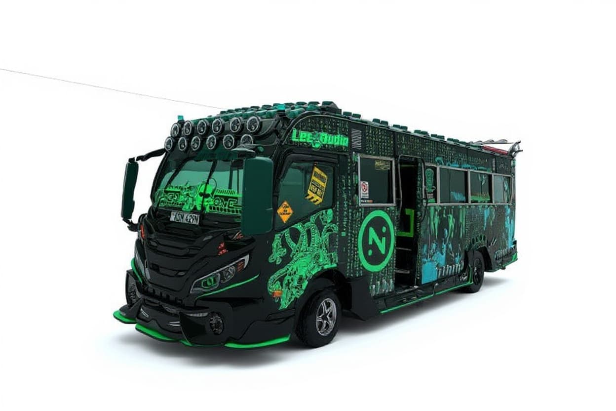 vehicle, customized bus