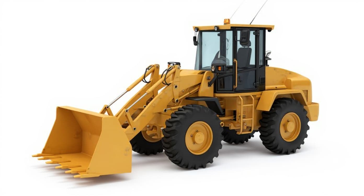 yellow wheel loader