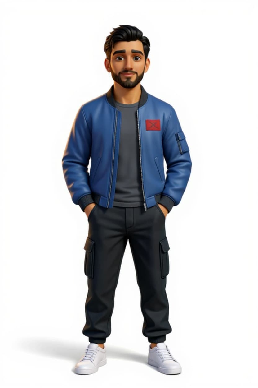 blue bomber jacket
