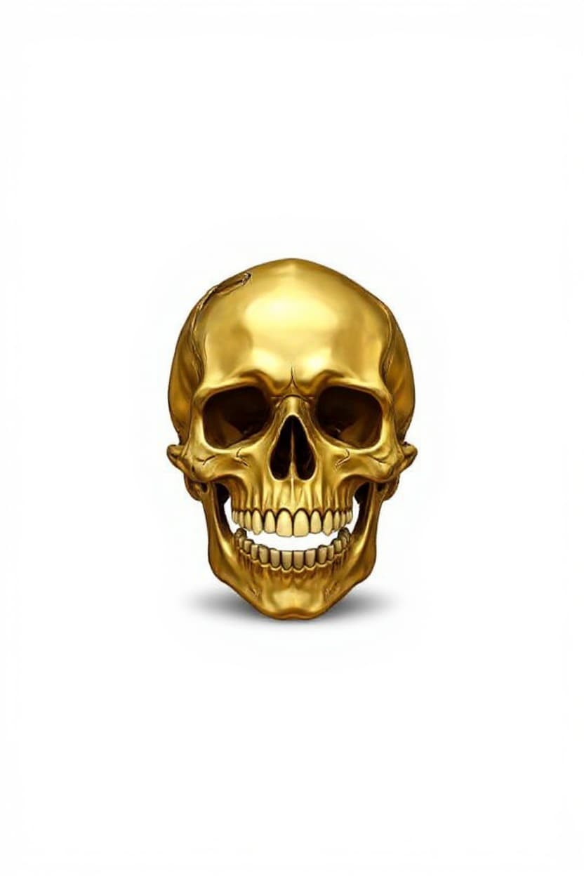 gold skull