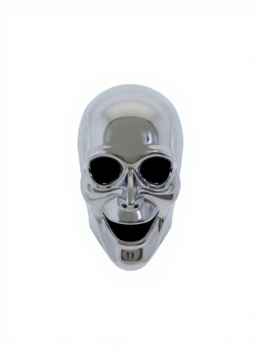 metal skull ornament