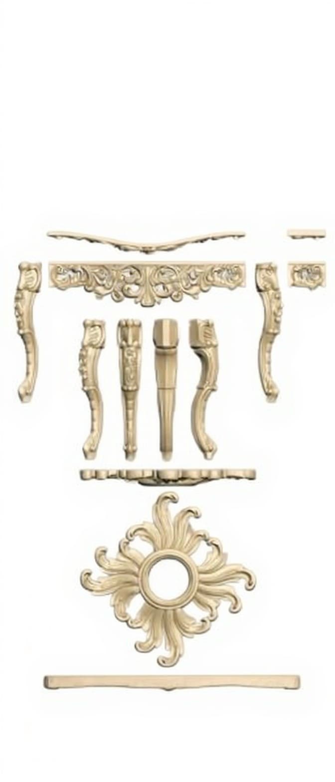 ornate wooden furniture