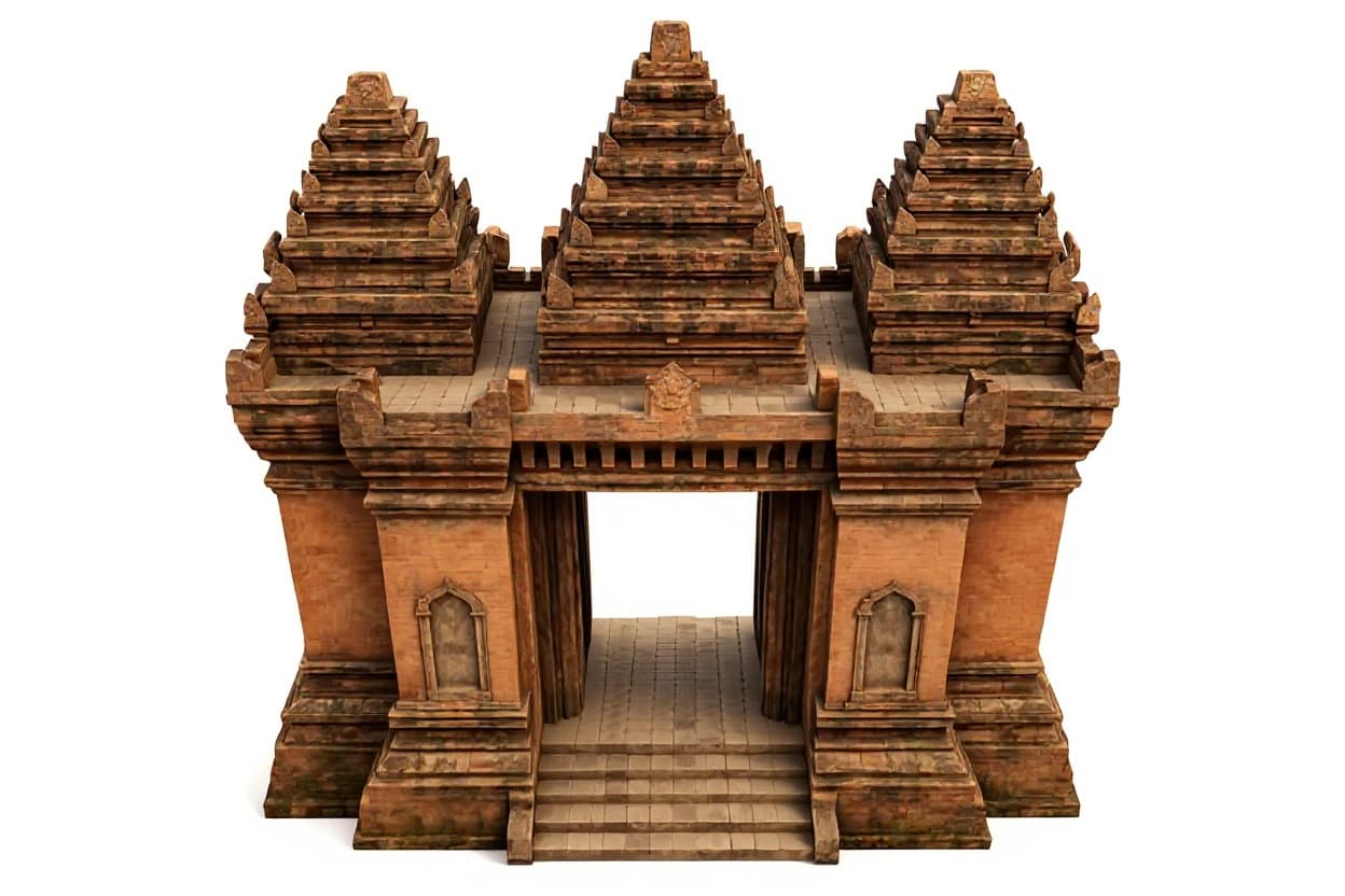 wooden temple gate