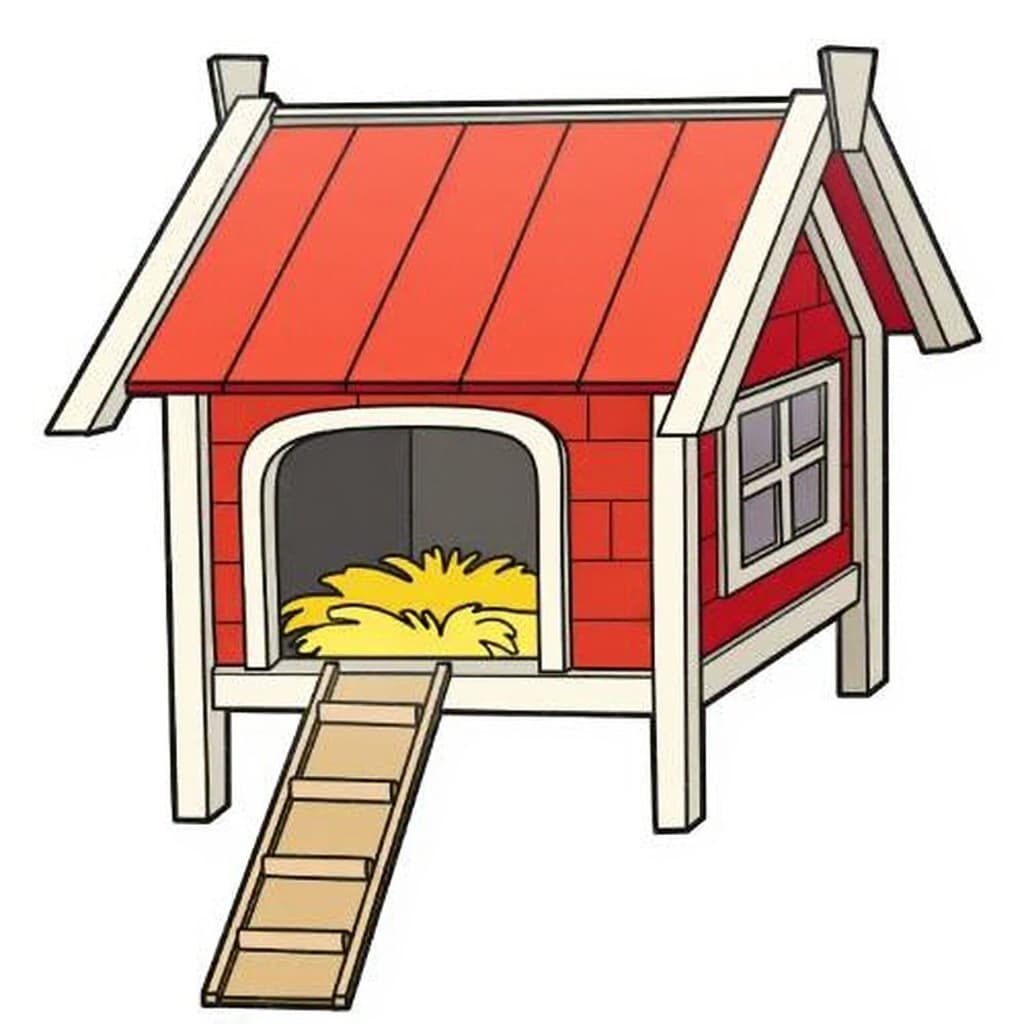 wooden dog house