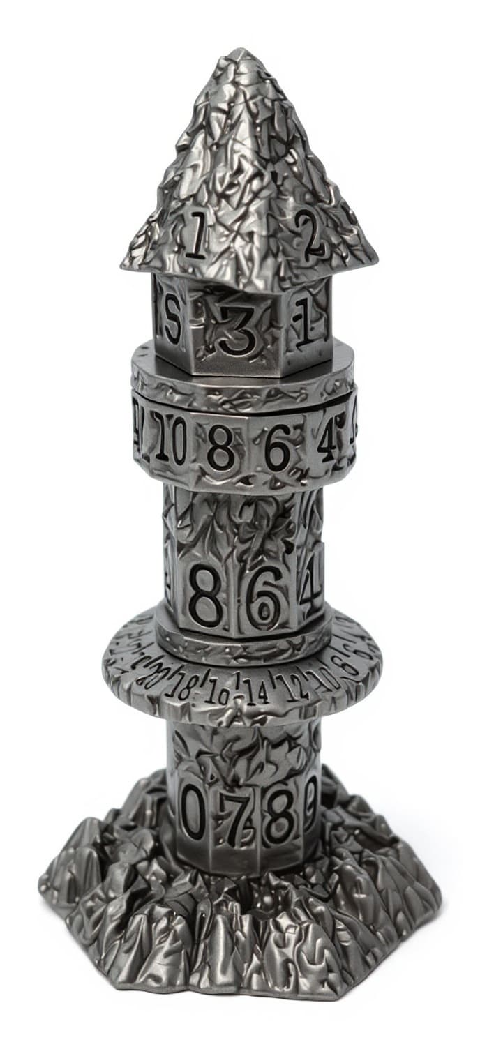 metal dice tower