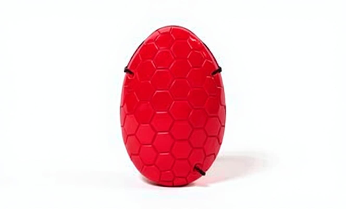 red ball-shaped object