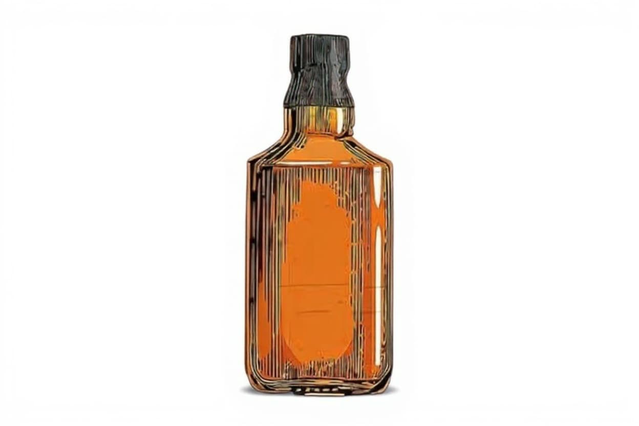 amber glass bottle