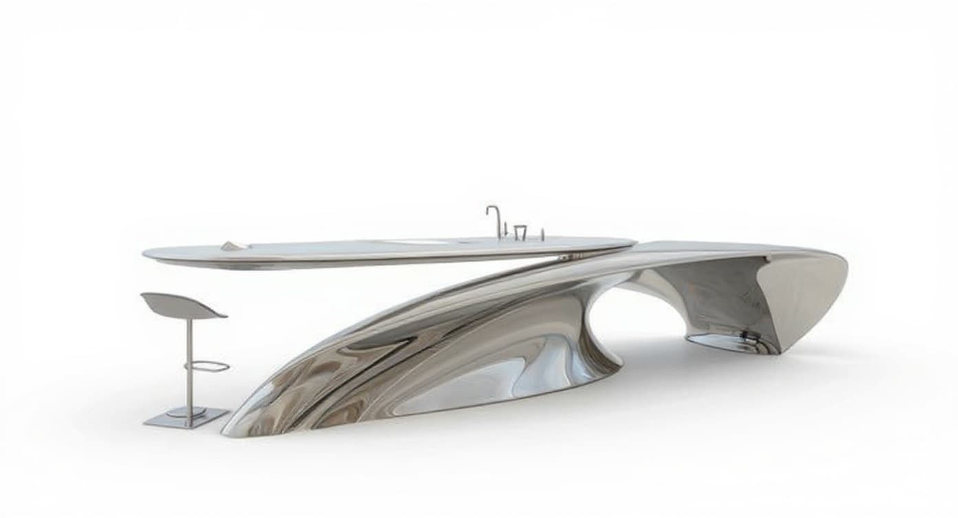 metallic bar