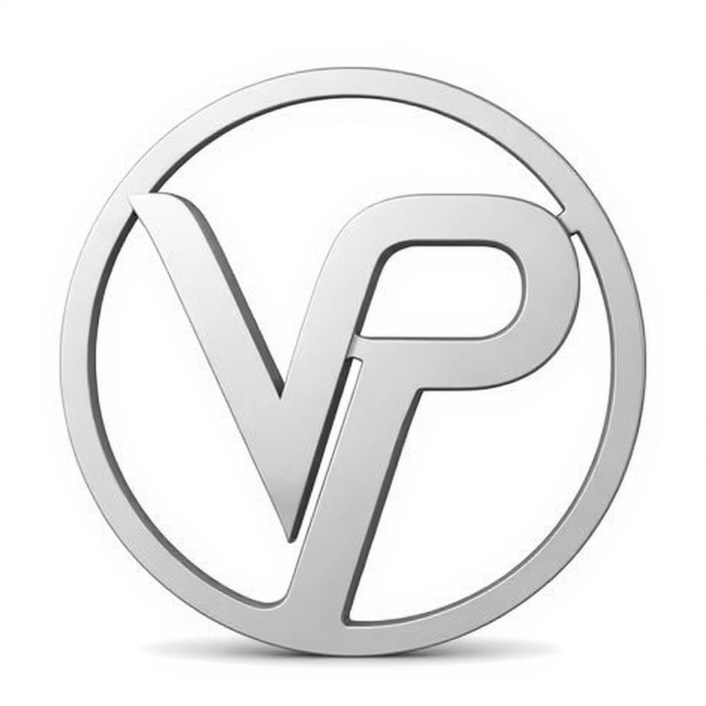 metallic logo