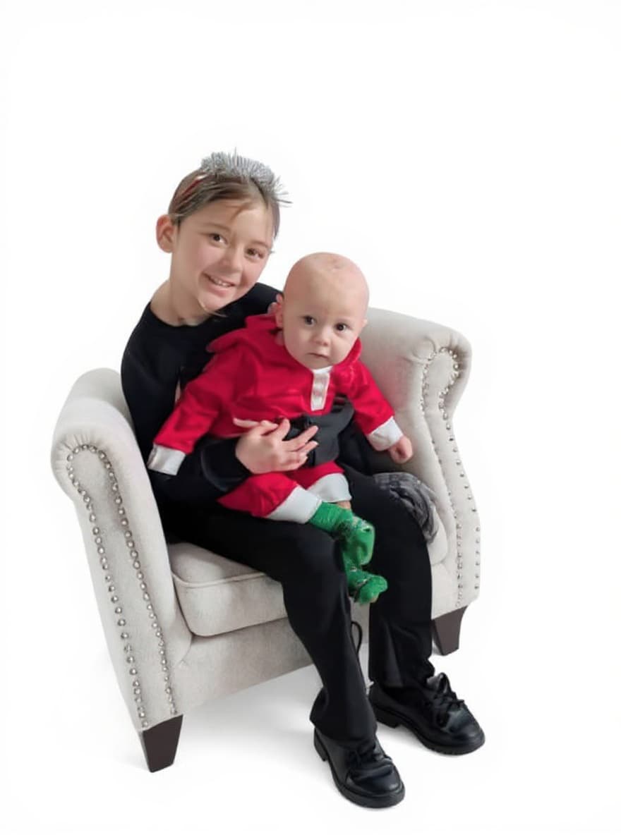 light-colored armchair