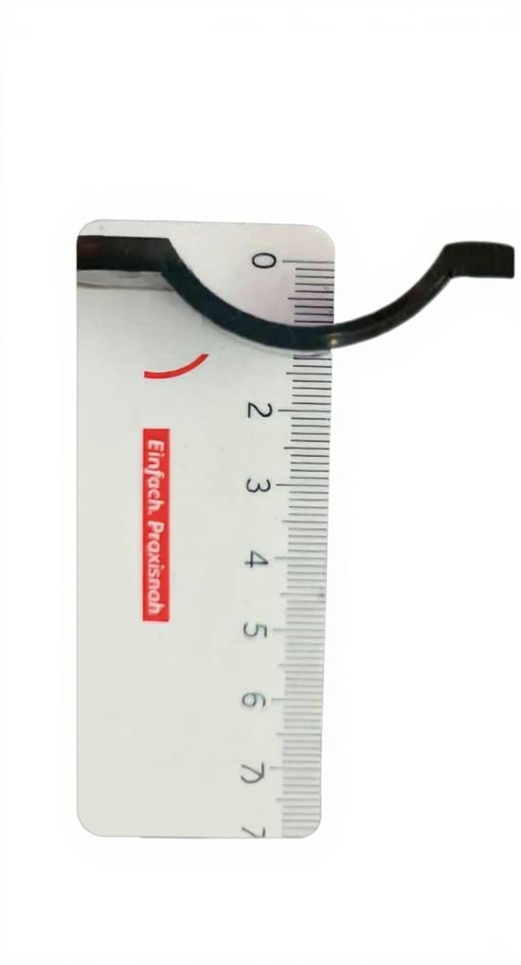 black metal ruler