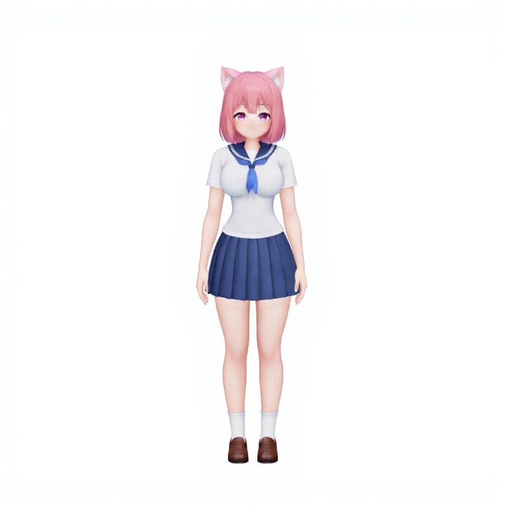 anime-style school uniform