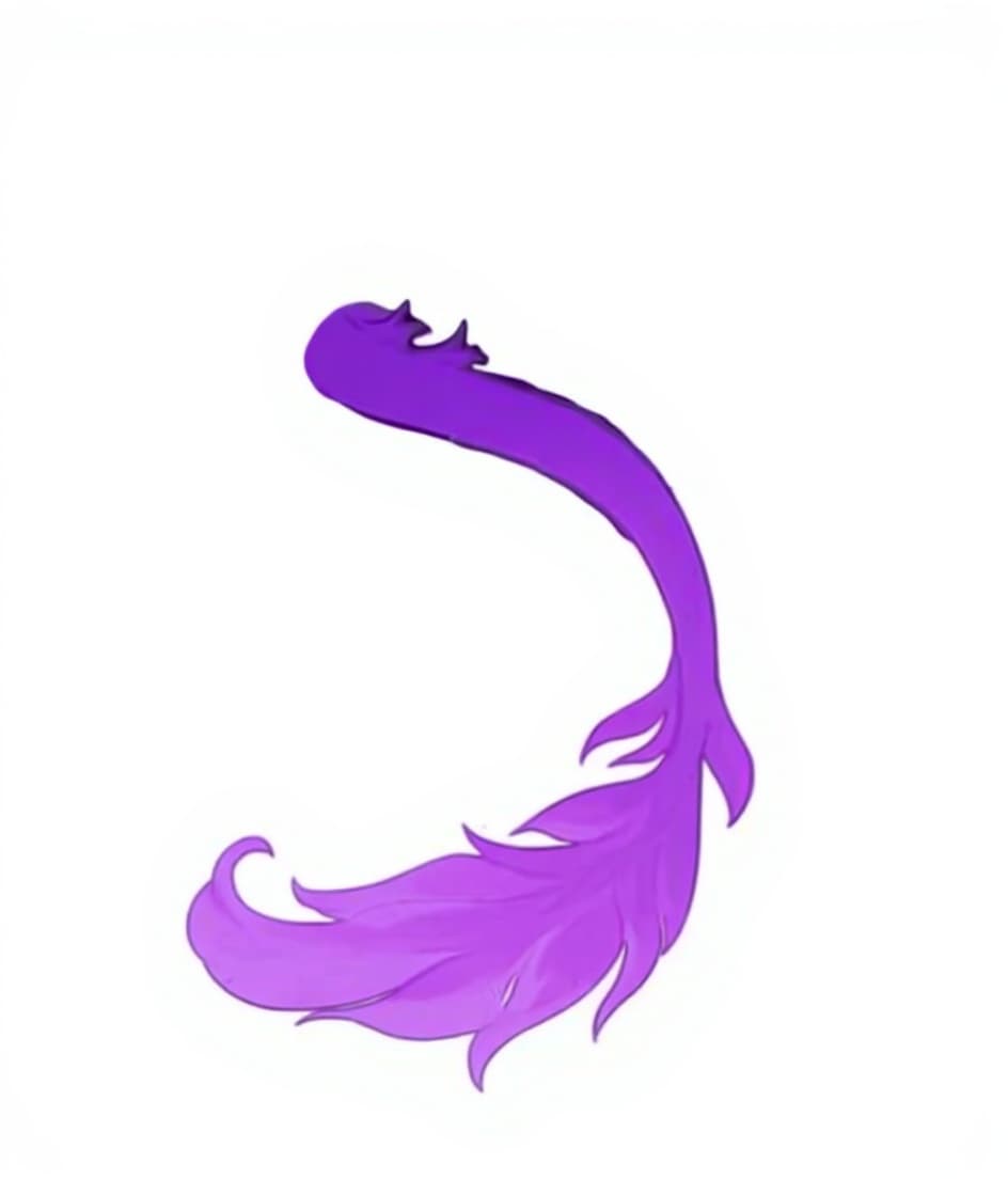 purple mermaid tail