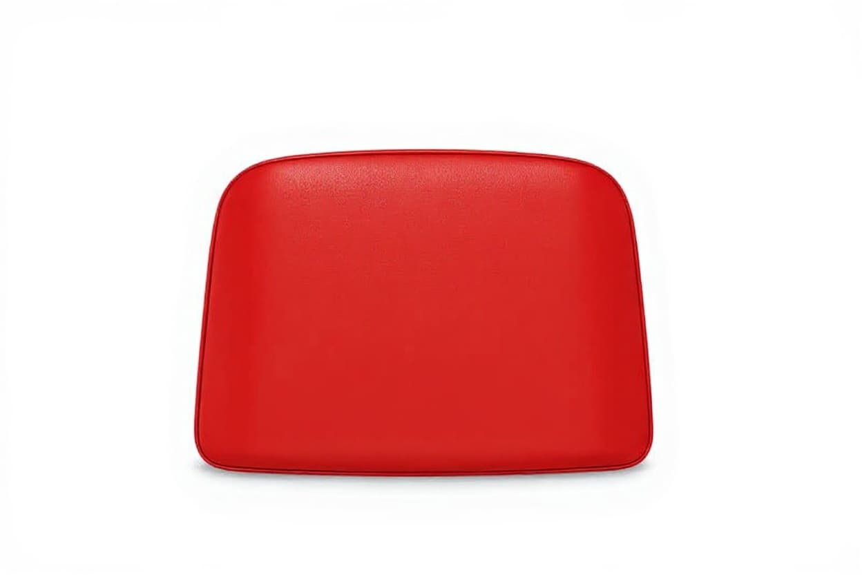 red leather tray