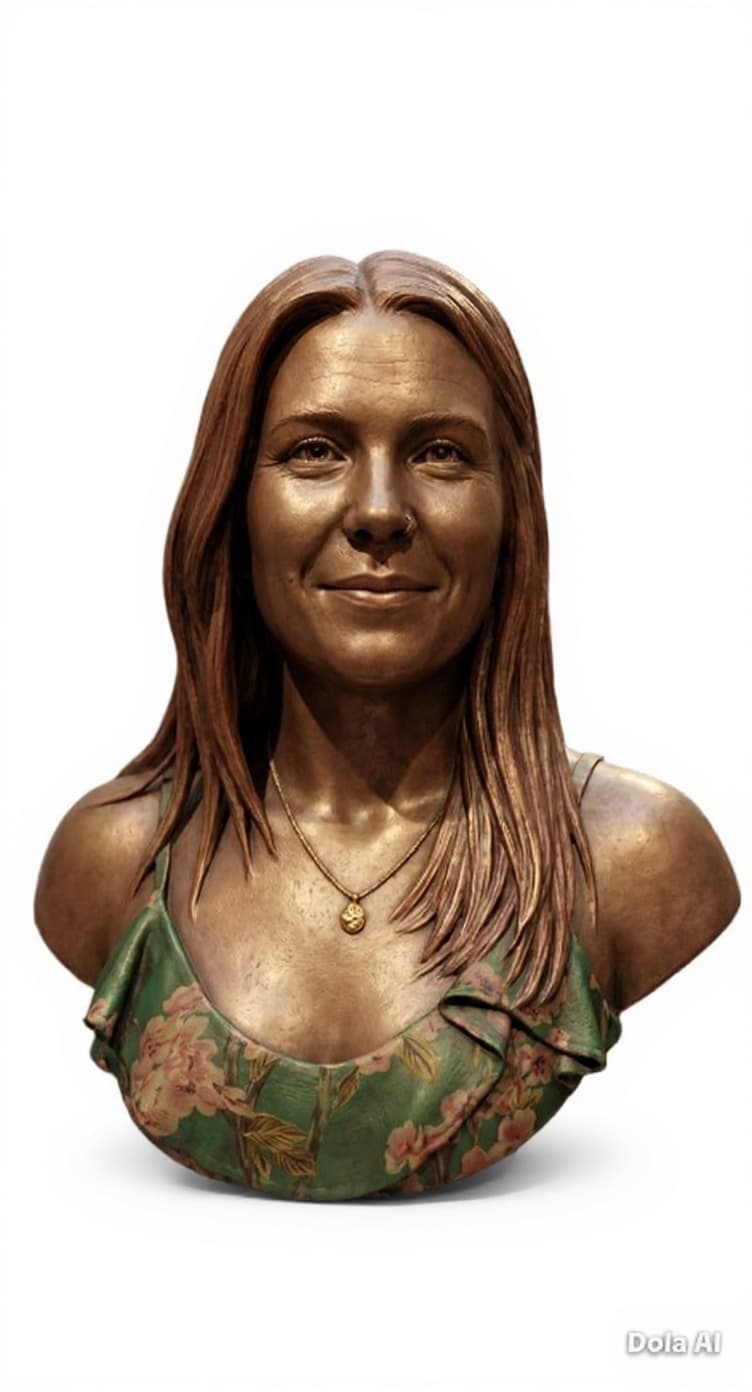 bronze bust