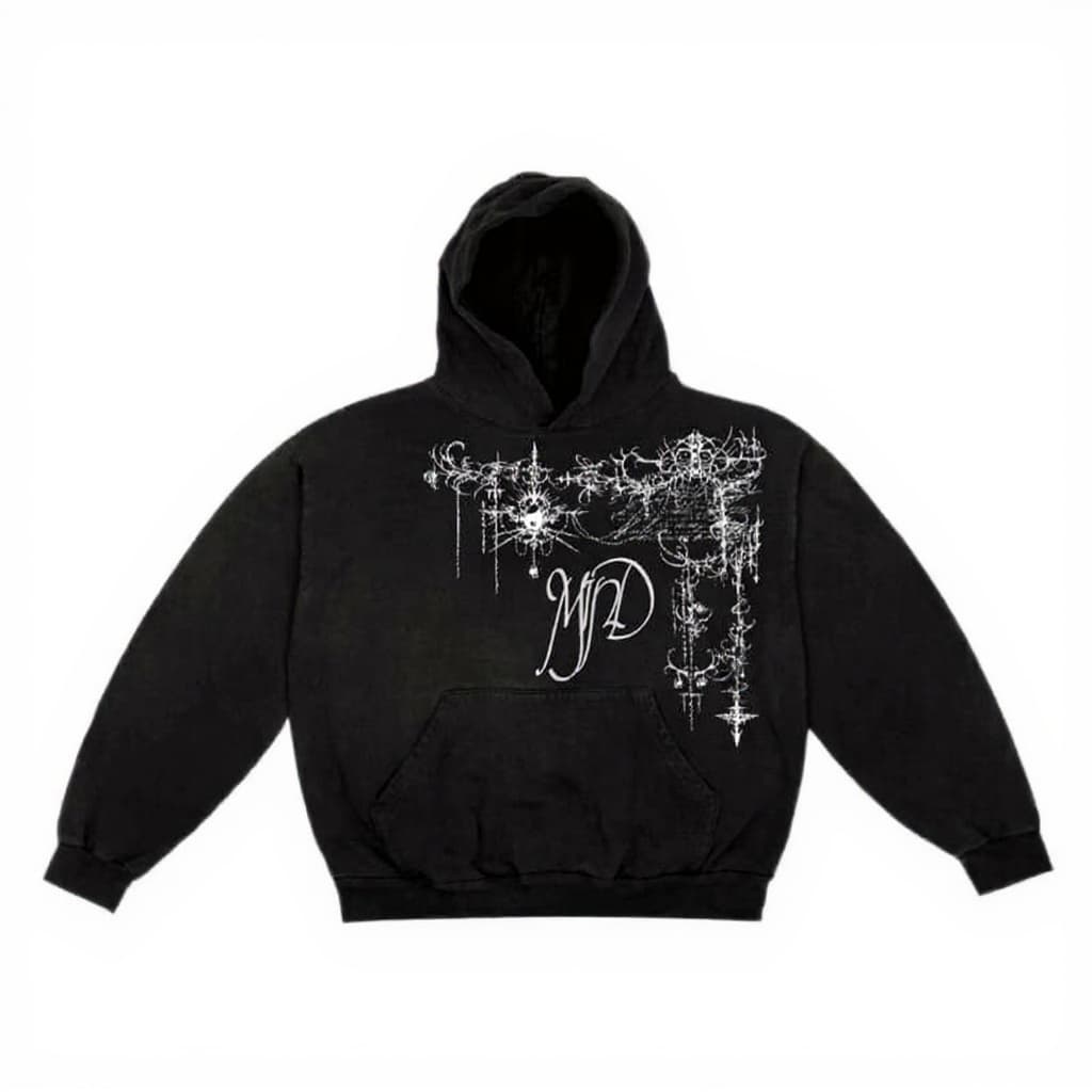 black hoodie