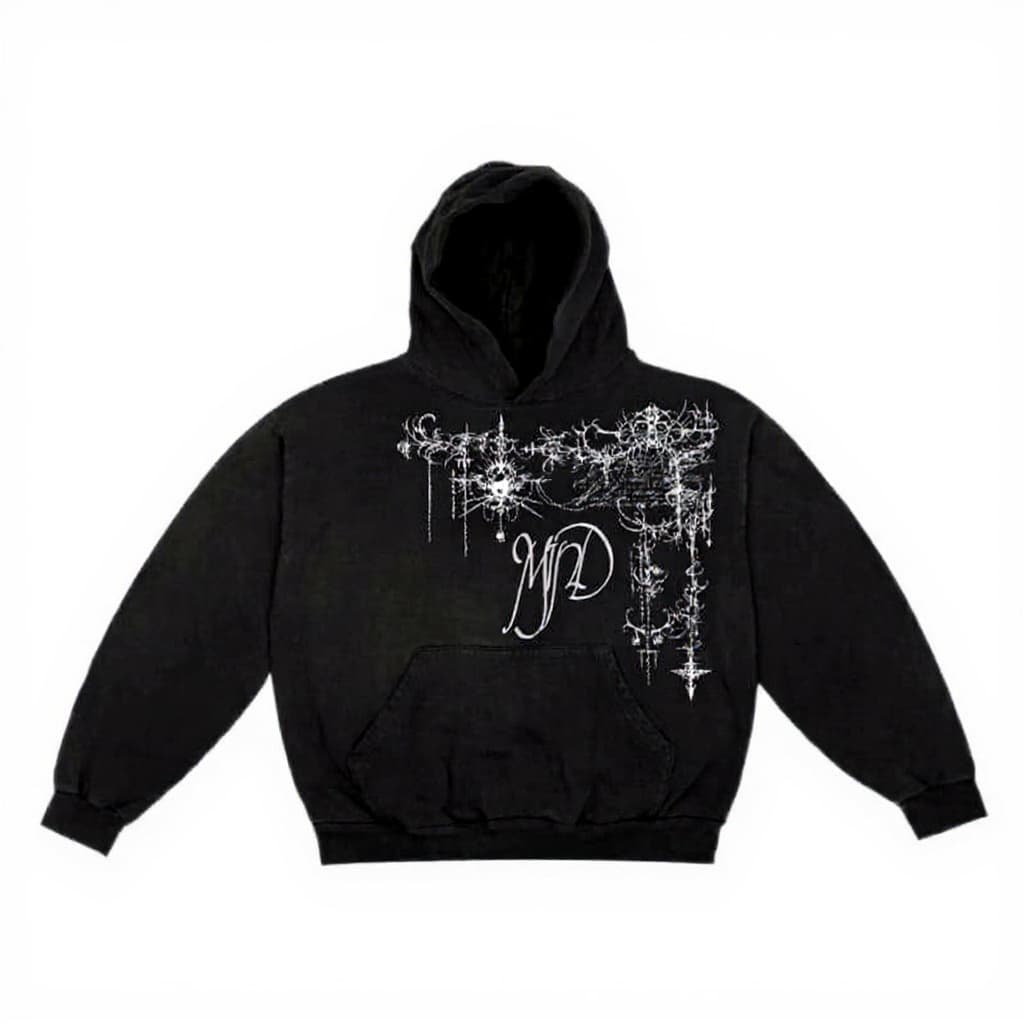 black hoodie