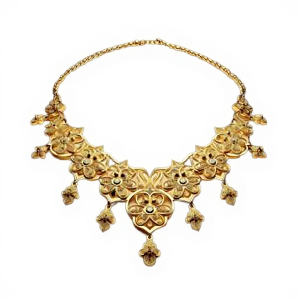 gold necklace