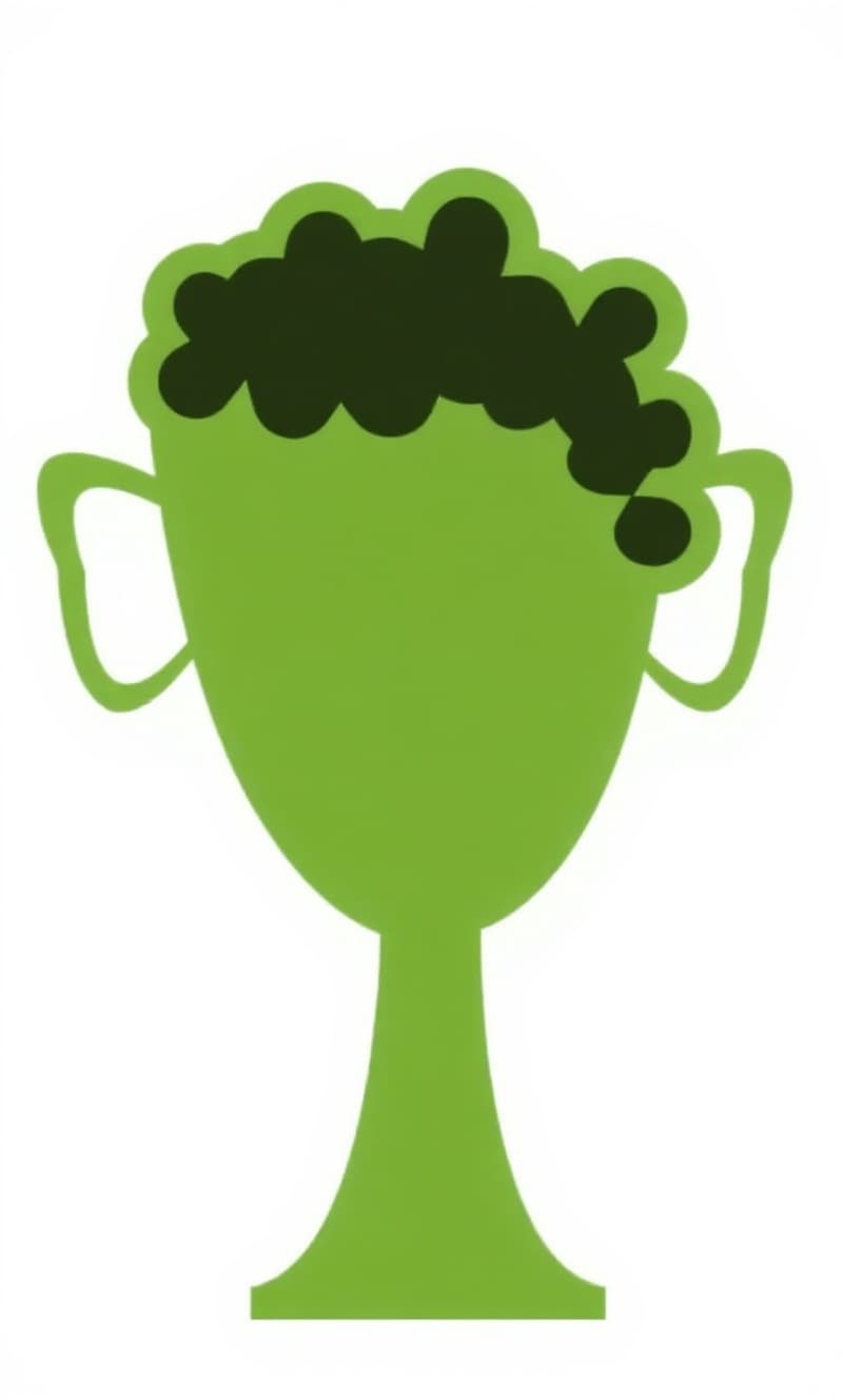 green trophy cup