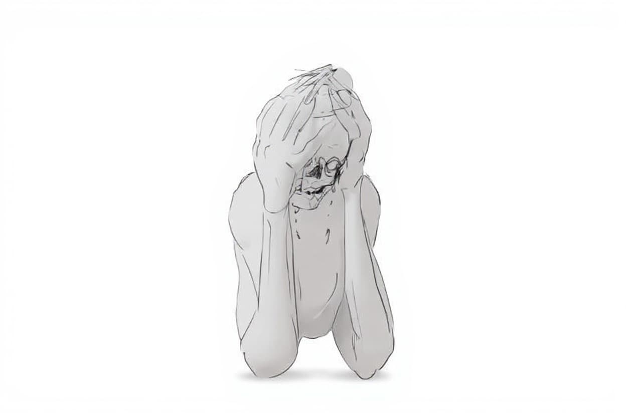 abstract humanoid figure