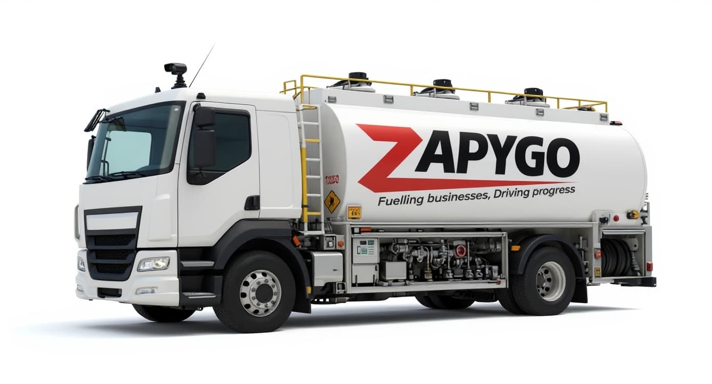 white tanker truck