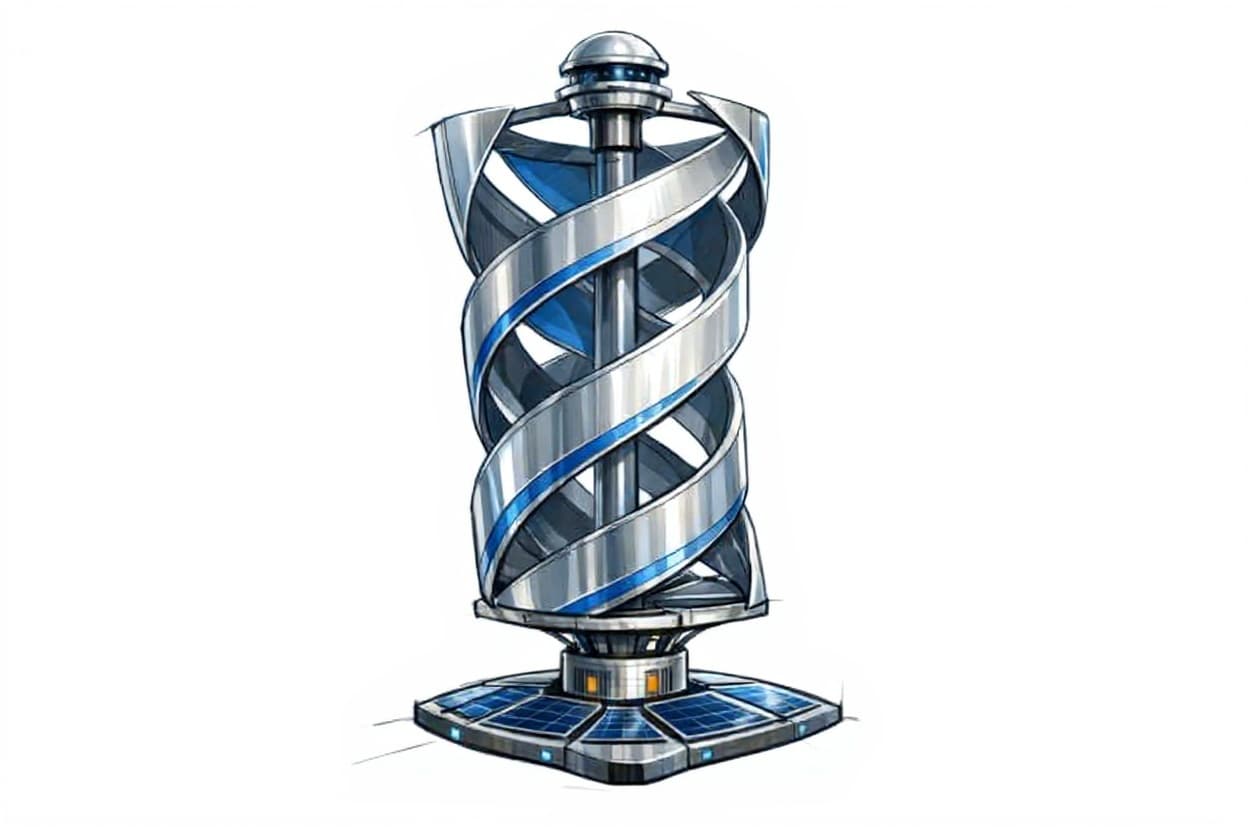 metal spiral tower