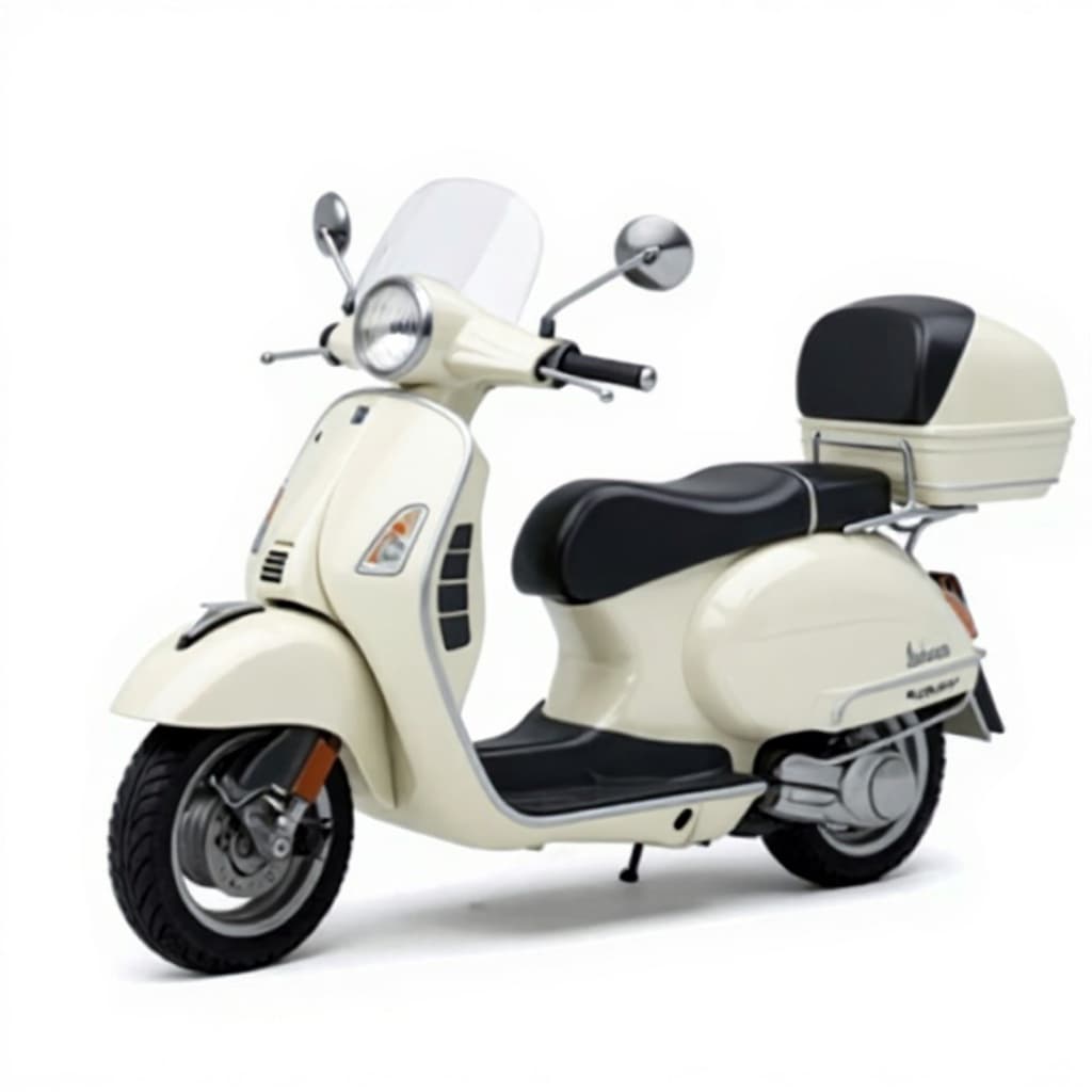 cream scooter