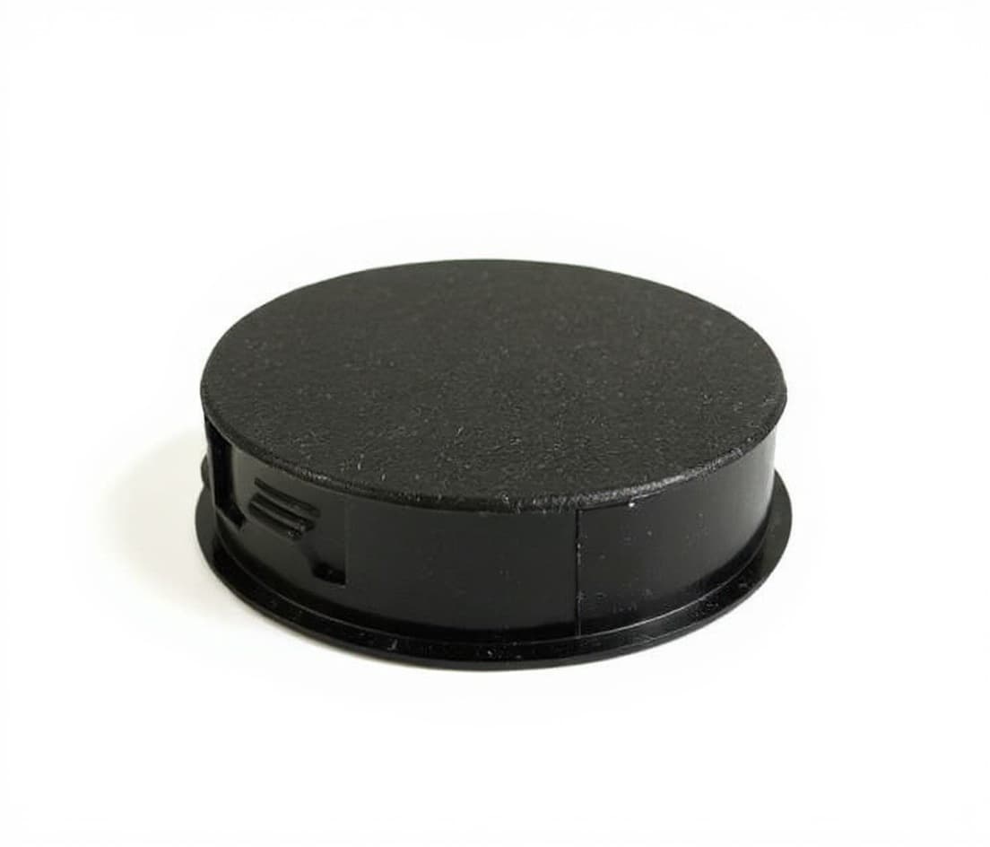 black plastic cap