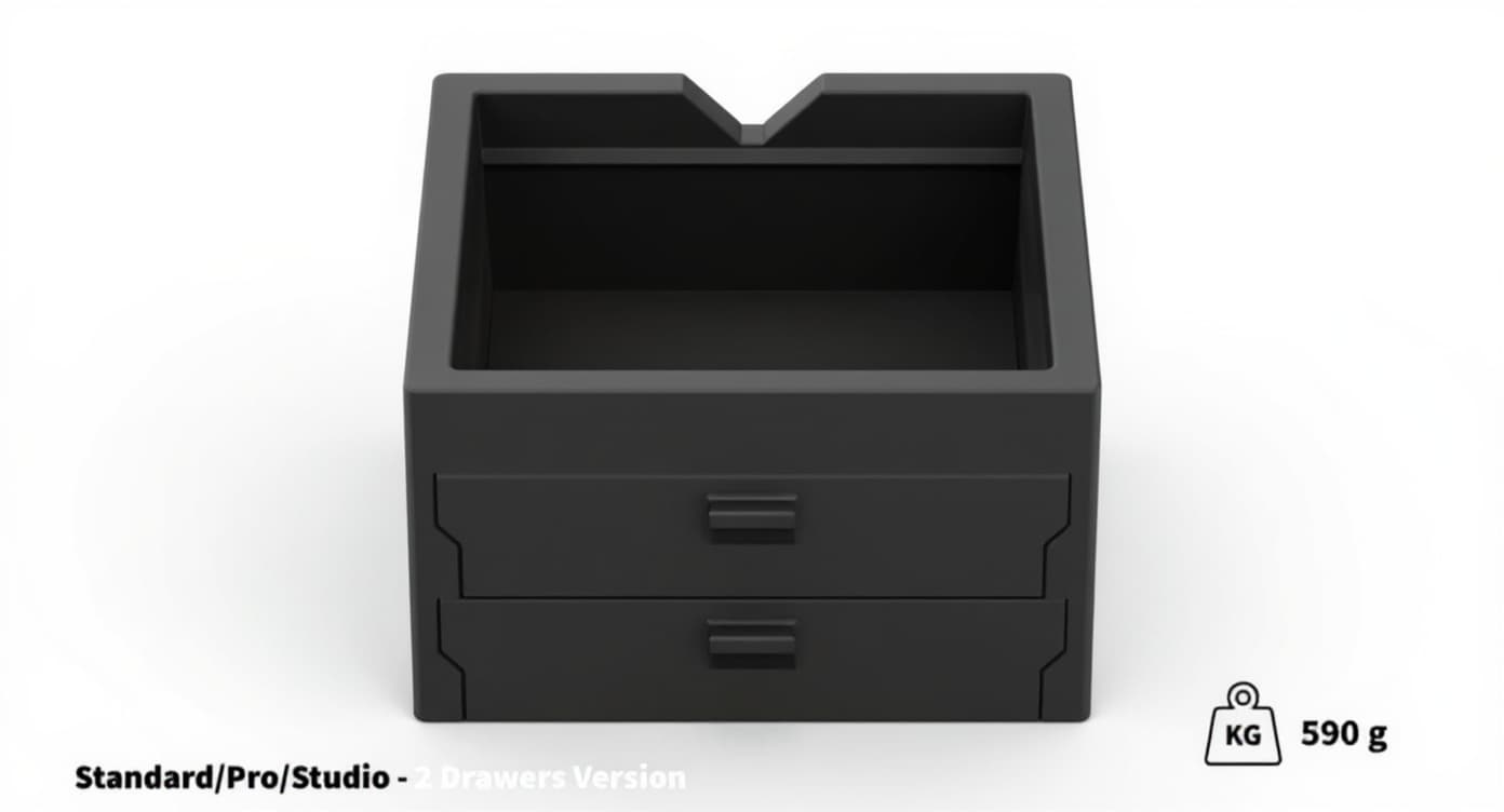 black drawer box