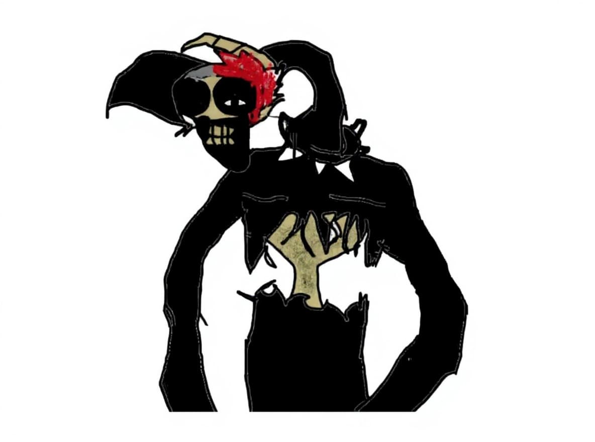 black, skeletal, hand
