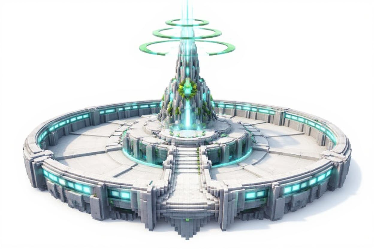 futuristic platform