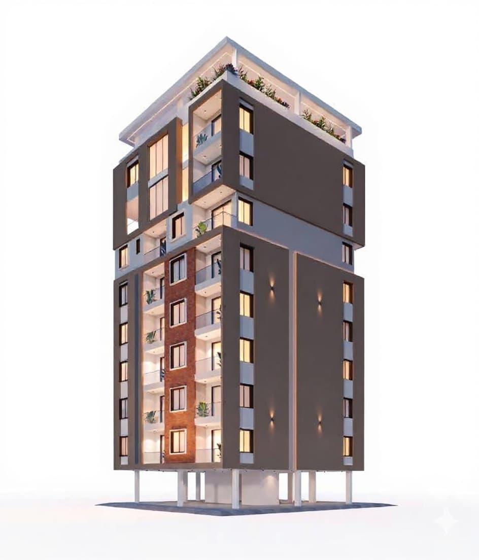 modern apartment building