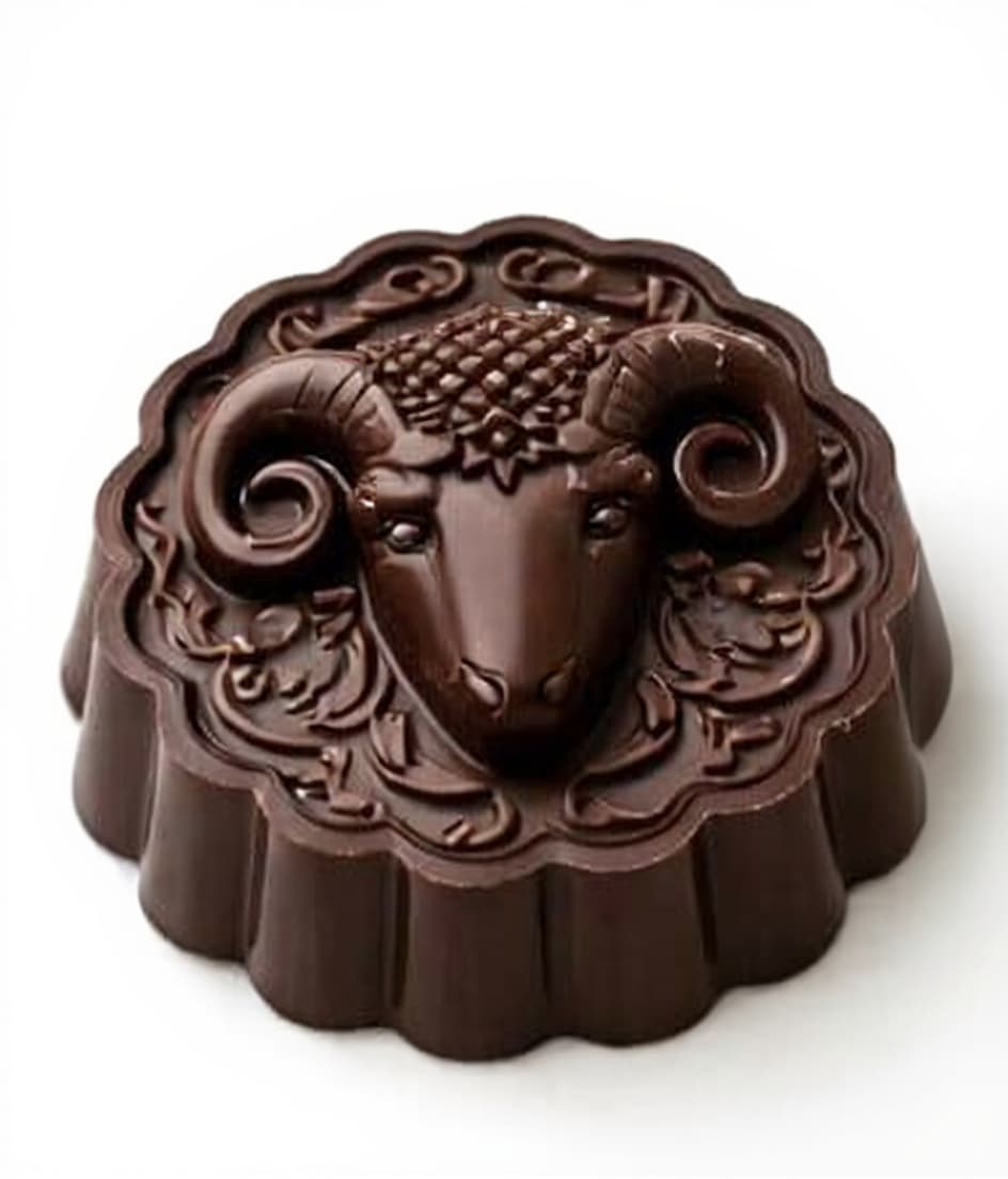 chocolate ram-shaped mold
