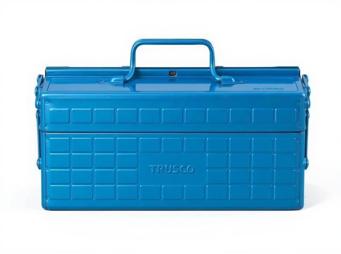 blue metal toolbox