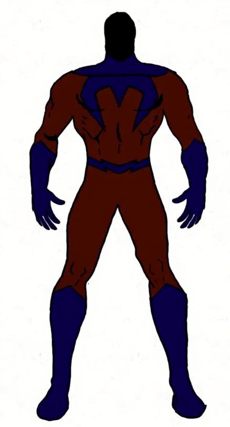 silhouette superhero