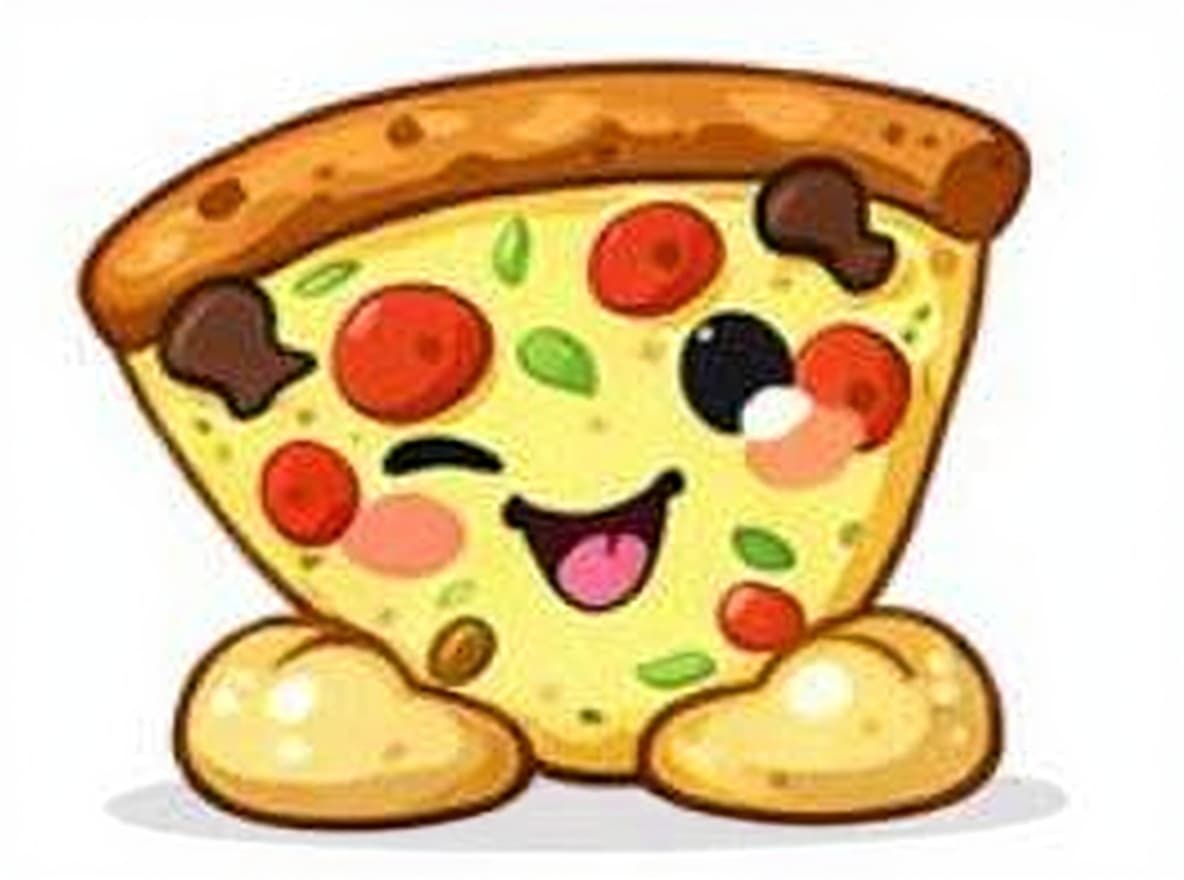 anthropomorphic pizza slice