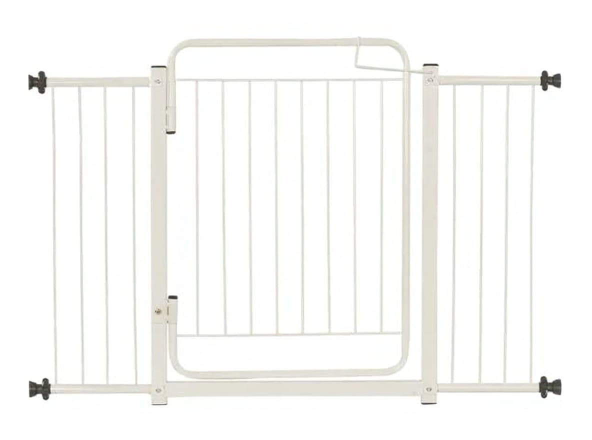 white metal gate